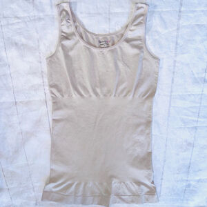 NWOT Women’s Large Skinnygirl Smoothers & Shapers Shaping Cami Tank Top Beige